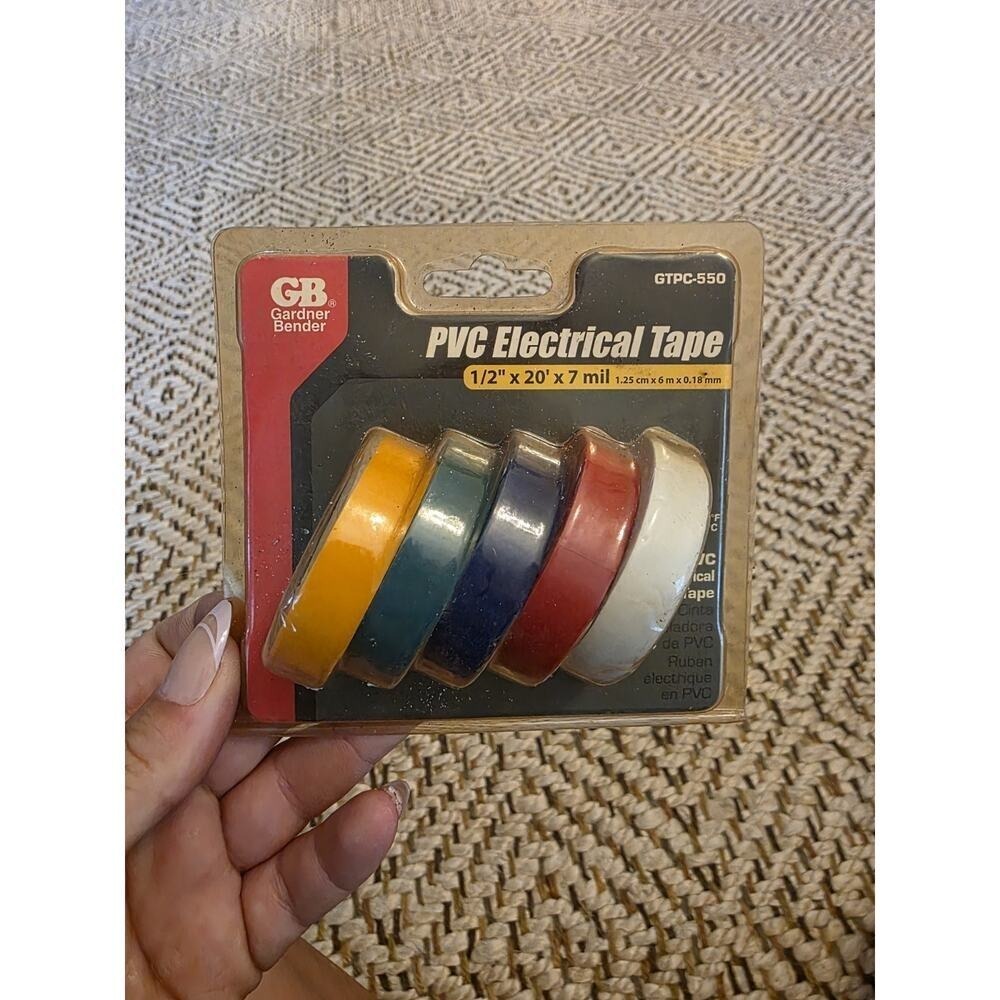 1/2 In. X 20 Ft. Colored Electrical Tape (5-Pack)‎